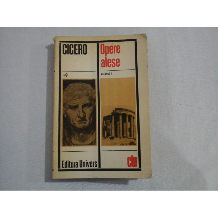 OPERE ALESE vol.I - Marcus Tullius CICERO OPERE ALESE vol.I - Marcus Tullius CICERO